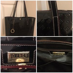Black Patent Shoulder Bag